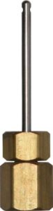 winters stp series stp003 brass gauge adaptor, 2-3/4 oal x 1-3/4" x 1/8" probe