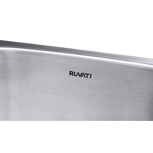 Ruvati 29-inch Undermount 60/40 Double Bowl 16 Gauge Stainless Steel Kitchen Sink - RVM4500