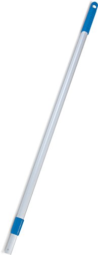 Carlisle FoodService Products Telescopic Mop Handle for Flat Head Mops for Floor Cleaning, Home, Kitchen, Restaurants, Office, And Janitorial Use, Aluminum, 43 - 70 Inches, Silver