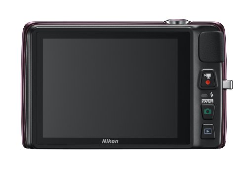 Nikon COOLPIX S4300 16 MP Digital Camera with 6x Zoom NIKKOR Glass Lens and 3-inch Touchscreen LCD (Plum)