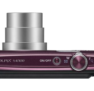 Nikon COOLPIX S4300 16 MP Digital Camera with 6x Zoom NIKKOR Glass Lens and 3-inch Touchscreen LCD (Plum)