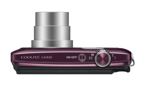 Nikon COOLPIX S4300 16 MP Digital Camera with 6x Zoom NIKKOR Glass Lens and 3-inch Touchscreen LCD (Plum)