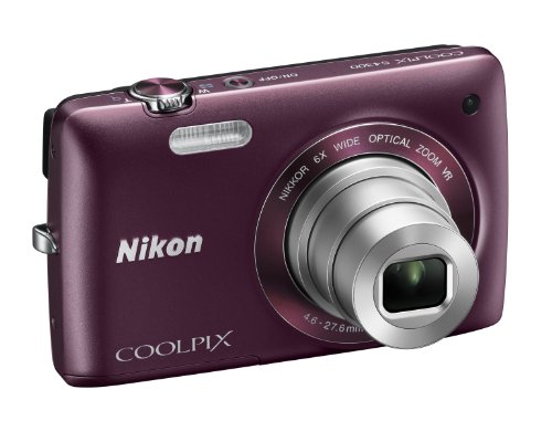 Nikon COOLPIX S4300 16 MP Digital Camera with 6x Zoom NIKKOR Glass Lens and 3-inch Touchscreen LCD (Plum)