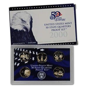 1 S 1999 thru 2009 All 56 Proof State & Territory Quarters Complete Set With Boxes and COA Proof