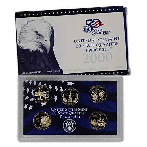 1 S 1999 thru 2009 All 56 Proof State & Territory Quarters Complete Set With Boxes and COA Proof