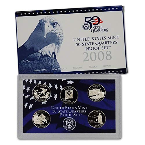 1 S 1999 thru 2009 All 56 Proof State & Territory Quarters Complete Set With Boxes and COA Proof