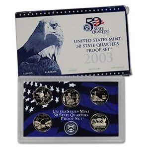 1 S 1999 thru 2009 All 56 Proof State & Territory Quarters Complete Set With Boxes and COA Proof