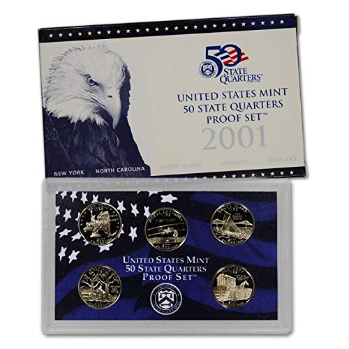 1 S 1999 thru 2009 All 56 Proof State & Territory Quarters Complete Set With Boxes and COA Proof