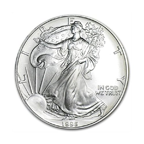 1995 American Silver Eagle .999 Fine Silver Dollar Uncirculated US Mint with Our Certificate of Authenticity