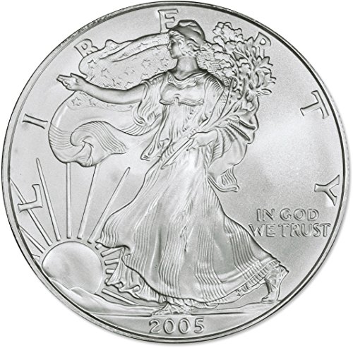 2005 American Silver Eagle .999 Fine Silver Dollar Uncirculated US Mint with Our Certificate of Authenticity