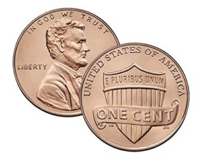 2010 p, d lincoln cent - 2 bankroll set - new shield design uncirculated