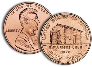 2009 d lincoln cent 50-coin bankroll - new log cabin uncirculated