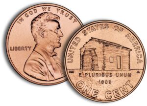2009 p lincoln cent 50-coin bankroll - new log cabin cent seller uncirculated