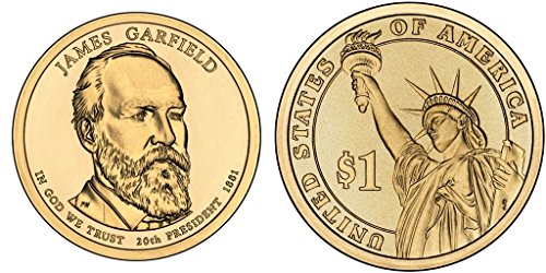 2011 P, D 2 Coin - James Garfield Presidential Uncirculated