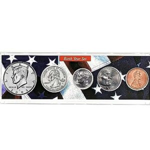 2005-5 Coin Birth Year Set in American Flag Holder Uncirculated