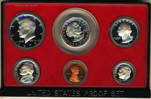 1979 s clad proof 5 coin set in original government packaging proof