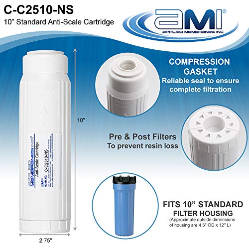 Anti-Scale Filter Cartridge for Standard 10" Filter Housing