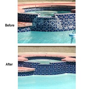 Pool Pumice Stone with EZ-Clip Handle to Reomve Erase Rust Stain Spot in Concrete Plaster Pool Spa and Calcium Deposit on Pool Tile