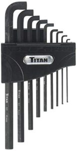 titan tit12738 9 piece metric low profile hex key set