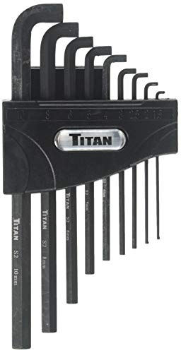 Titan TIT12738 9 Piece Metric Low Profile Hex Key Set