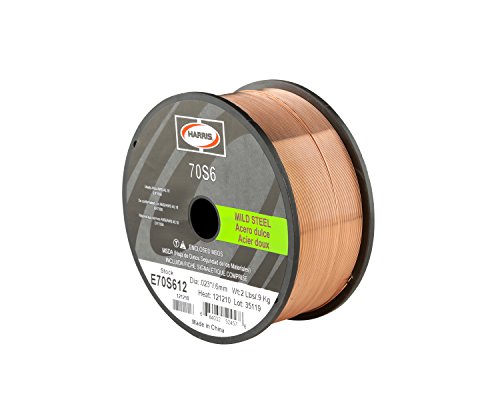 Harris E70S6F8 ER70S-6 MS Spool with Welding Wire, 0.035 lb. x 33 lb.