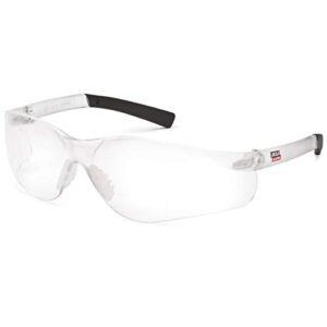 lincoln electric bifocal safety glasses | 1.00 diopter | soft rubber overmolded frame | clear lens |k3117-100
