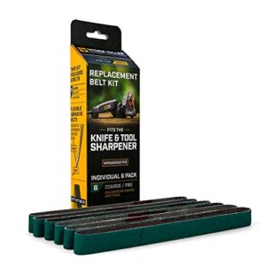 work sharp knife & tool sharpener p80 extra coarse grit replacement belt kit wssa0002703c green