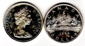 1966 canadian silver dollar