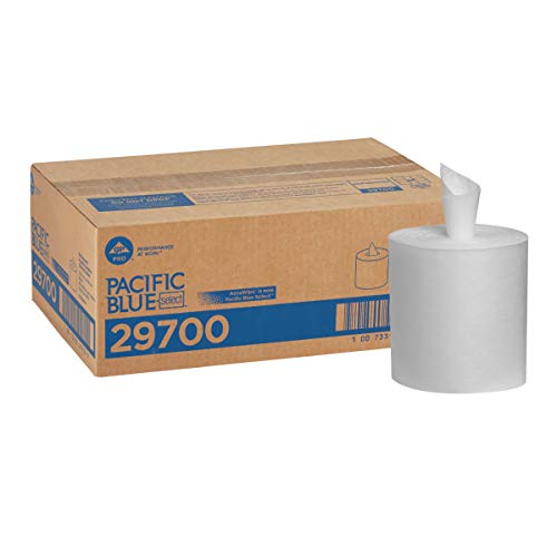 Pacific Blue Select Disposable Surface System Towel Refill by GP PRO (Georgia-Pacific), 29700, Centerpull Roll, White, 90 Towels Per Roll, 6 Rolls Per Case