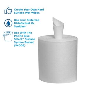 Pacific Blue Select Disposable Surface System Towel Refill by GP PRO (Georgia-Pacific), 29700, Centerpull Roll, White, 90 Towels Per Roll, 6 Rolls Per Case