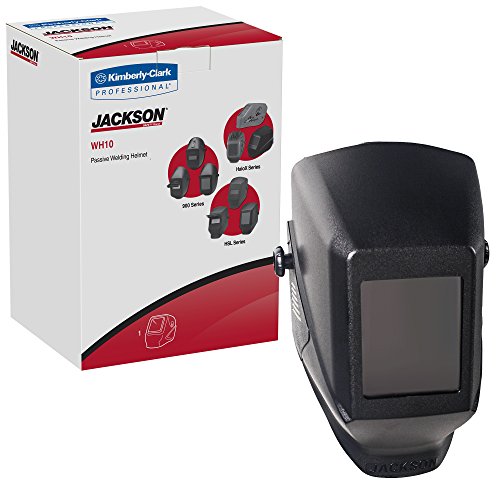 Jackson Safety 14975 W10 HSL 100 Black Passive Welding Helmet, 5-1/4" Length x 4-1/2" Width (Pack of 4)