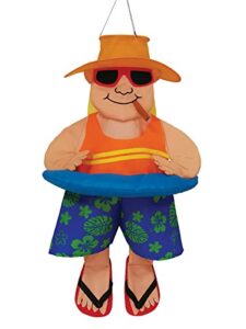 in the breeze 4706 float man with cigar wind friend 3d windsock