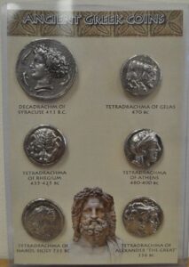 replica ancient greek coins set