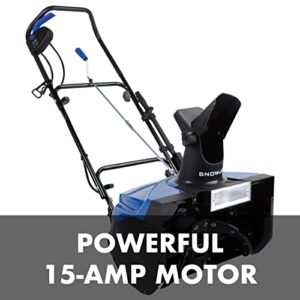 Snow Joe SJ623E 18-Inch 15-Amp Electric Walk-Behind Single Stage Snow Blower w/ Headlight, 18-Inch