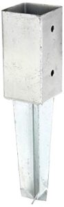 gah-alberts 211851 base casing for square wooden posts 71 mm hot-dip galvanised for concreting