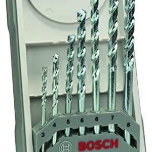 Bosch 2607017079 Masonry Drill-Set"Cyl-1" 7 Pcs 1-8mm