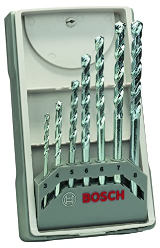 Bosch 2607017079 Masonry Drill-Set"Cyl-1" 7 Pcs 1-8mm