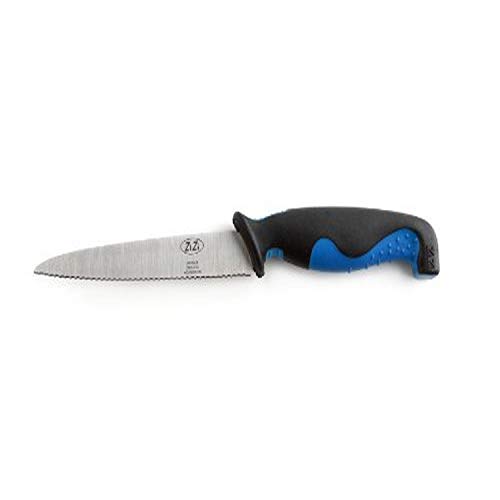 Dexas 5 Inch Serrated Utility Knife with Non-Slip Grip