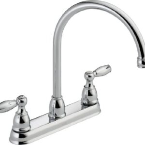 Delta Faucet 21987LF Two Handle Kitchen Faucet, Chrome