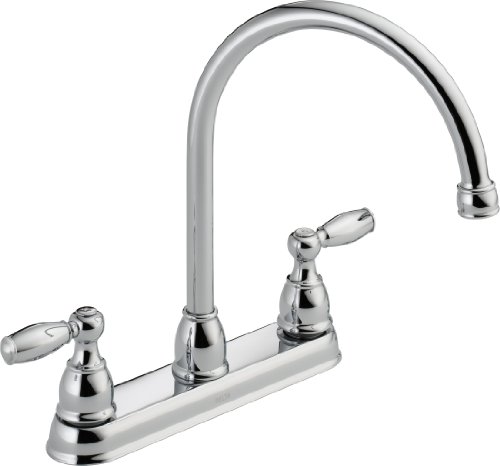 Delta Faucet 21987LF Two Handle Kitchen Faucet, Chrome