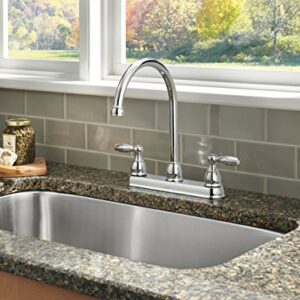 Delta Faucet 21987LF Two Handle Kitchen Faucet, Chrome