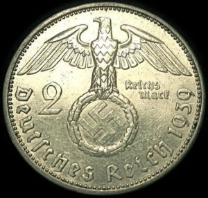1936-1939 silver 2 reichsmark