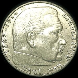 1936-1939 Silver 2 Reichsmark