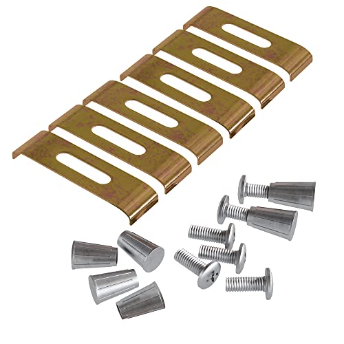 6011 11 Sink Clips - Undermount Sink Brackets, Supports - Dowell Sink Clips - 6 Pack Kit - Kitchen Sink Clips - Sink Clips - Undermount Kitchen Sink Clips