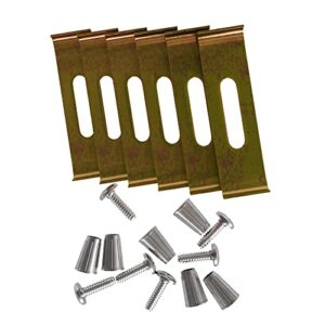 6011 11 Sink Clips - Undermount Sink Brackets, Supports - Dowell Sink Clips - 6 Pack Kit - Kitchen Sink Clips - Sink Clips - Undermount Kitchen Sink Clips