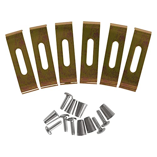 6011 11 Sink Clips - Undermount Sink Brackets, Supports - Dowell Sink Clips - 6 Pack Kit - Kitchen Sink Clips - Sink Clips - Undermount Kitchen Sink Clips