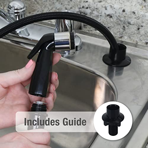 Danco 10345 9D000 Faucet Side Spray Head, Black