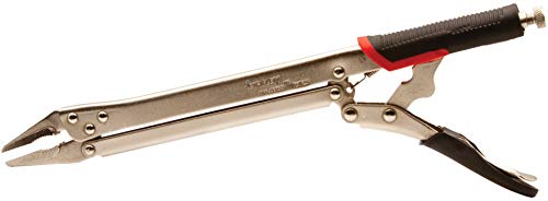 Triplett TT-200 LongLockers 15-inch Extended Reach Locking Pliers with Non-Slip Handles, Red, Silver, Black