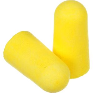 3m ear plugs, 200/box, e-a-r taperfit2 312-1219, uncorded, disposable, foam, nrr 32, for drilling, grinding, machining, sawing, sanding, welding, 1 pair/poly bag,yellow