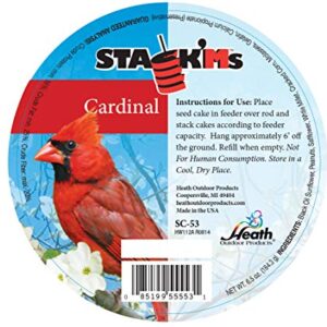 Heath Outdoor Products SC-53 6.5-Ounce Cardinal Stack'Ms Seed Cake, 6-Pack